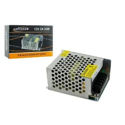 ALIMENTATORE STABILIZZATO 12V 3AMPERE SWITCH TRASFORMATORE TOP QUALITY 36W S-3AA