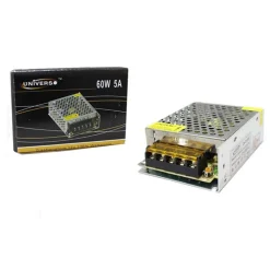 ALIMENTATORE STABILIZZATO 12V 5 A SWITCH TRASFORMATORE 60 WATT TOP QUALITY S-5AA