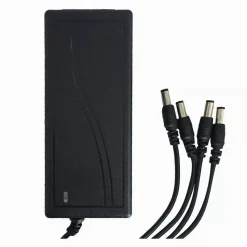 ALIMENTATORE STABILIZZATO TRASFORMATORE 12V 10 A 4 USCITE TELECAMERE DVR STRISCE
