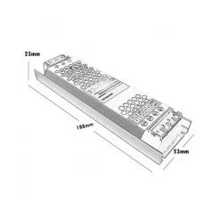 ALIMENTATORE STABILIZZATO 2 USCITE 100 W SLIM TRASFORMATORE 24 V 4.2A S24V-100W