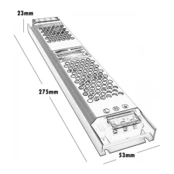 ALIMENTATORE STABILIZZATO 200WATT SLIM TRASFORMATORE 24V 8.3A 2 USCITE S24V-200W