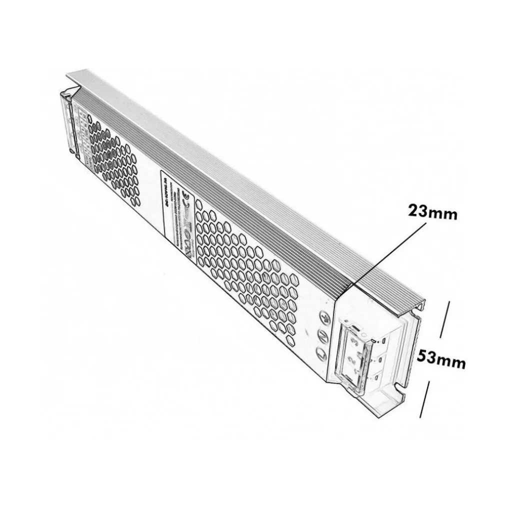 ALIMENTATORE TRASFORMATORE STABILIZZATO SLIM 16.7A 12V 110-230V 200W S-12V-200W