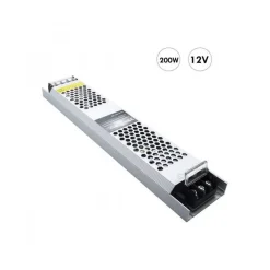 ALIMENTATORE TRASFORMATORE STABILIZZATO SLIM 16.7A 12V 110-230V 200W S-12V-200W