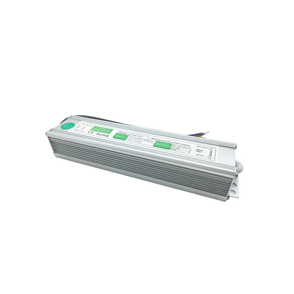 ALIMENTATORE TRASFORMATORE IMPERMEABILE 12V IP67 WATERPROOF STRISCIA LED SWITCH
