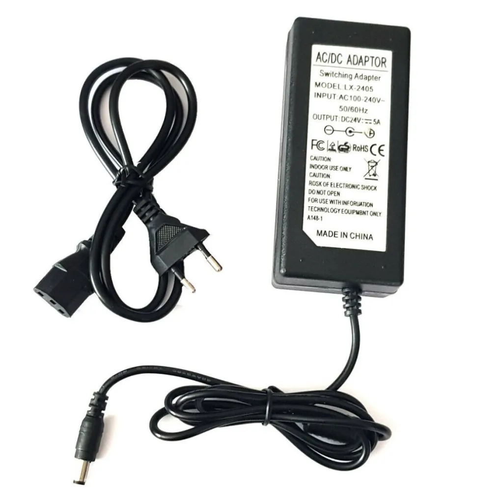 ALIMENTATORE TRASFORMATORE STABILIZZATO TELECAMERE LED SORVEGLIANZA 24V 5A