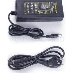 ALIMENTATORE TRASFORMATORE 12V 5A PER STRISCIA LED TELECAMERE DVR STABILIZZATO