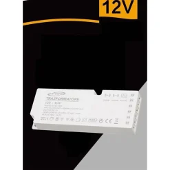 ALIMENTATORE TRASFORMATORE SLIM DA 230V A 12V 36 W STRIP LED SENSORI LUCI QS-36W