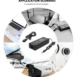 ALIMENTATORE TRASFORMATORE STABILIZZATO DA 12V 5A PER LED TELECAMERE SPINA SHUKO