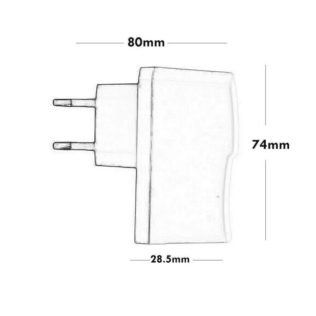 ALIMENTATORE UNIVERSALE 12V 1 AMPERE TRASFORMATORE CON SPINA STANDARD 12 W S-1AN