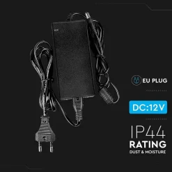 ALIMENTATORE 12V 78W 6,5A CON JACK 2.1 IP44 PLUG&PLAY SPINA A 2 POLI INPUT 220V