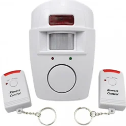 ALLARME ANTIFURTO CON SENSORE SIRENA 105 DB 2 TELECOMANDI CASA UFFICIO NEGOZIO