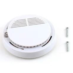 ALLARME RILEVATORE FUMO A SENSORE ANTINCENDIO SMOKE 9V SOFFITTO PER CASA HOTEL