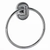 ANELLO CERCHIO PORTA ASCIUGAMANO MODERNO FISSAGGIO A PARETE BAGNO OVALE 52015