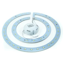 ANELLO LED PANNELLO KIT CONVERSIONE SMD LAMPADA DOUBLE RING PLAFONIERA LUCE NEON
