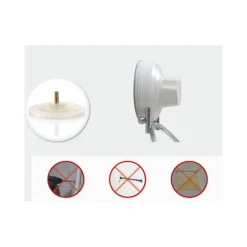 ANELLO PORTA ASCIUGAMANO ASCIUGAMANI A PARETE CON ATTACCO A VENTOSA IN ACCIAIO