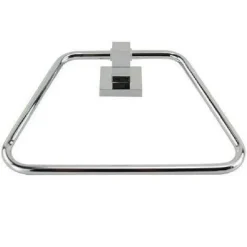 ANELLO PORTA ASCIUGAMANO ASCIUGAMANI FISSAGGIO A PARETE BAGNO SQUARE 22 CM 59183