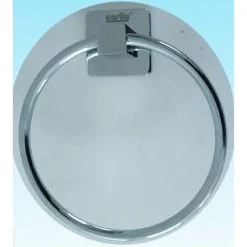 ANELLO PORTA ASCIUGAMANO ASCIUGAMANI A PARETE FISSAGGIO VITI CROMATO BAGNO 52203A