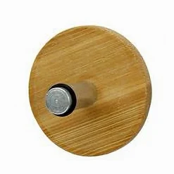 APPENDIABITI APPENDINO A PARETE METALLO LEGNO 1 POSTO GANCIO TONDO ADESIVO 79544