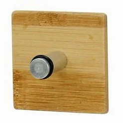 APPENDIABITI APPENDINO PARETE METALLO LEGNO 1 POSTO GANCIO VESTITI ADESIVO 79543