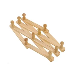 APPENDIABITI APPENDIPANNI DA PARETE LEGNO 10 POSTI A FISARMONICA ESTENSIBILE
