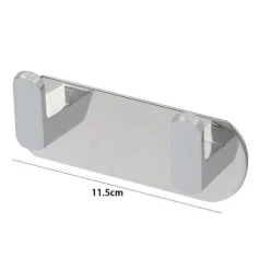 APPENDIABITI CON 2 GANCI APPENDINO PORTASCIUGAMANO BAGNO CASA CUCINA CROMATO 59731