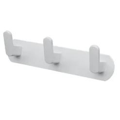 APPENDIABITI CON 3 GANCI APPENDINO PORTASCIUGAMANO DA BAGNO CASA CUCINA BIANCO 59742