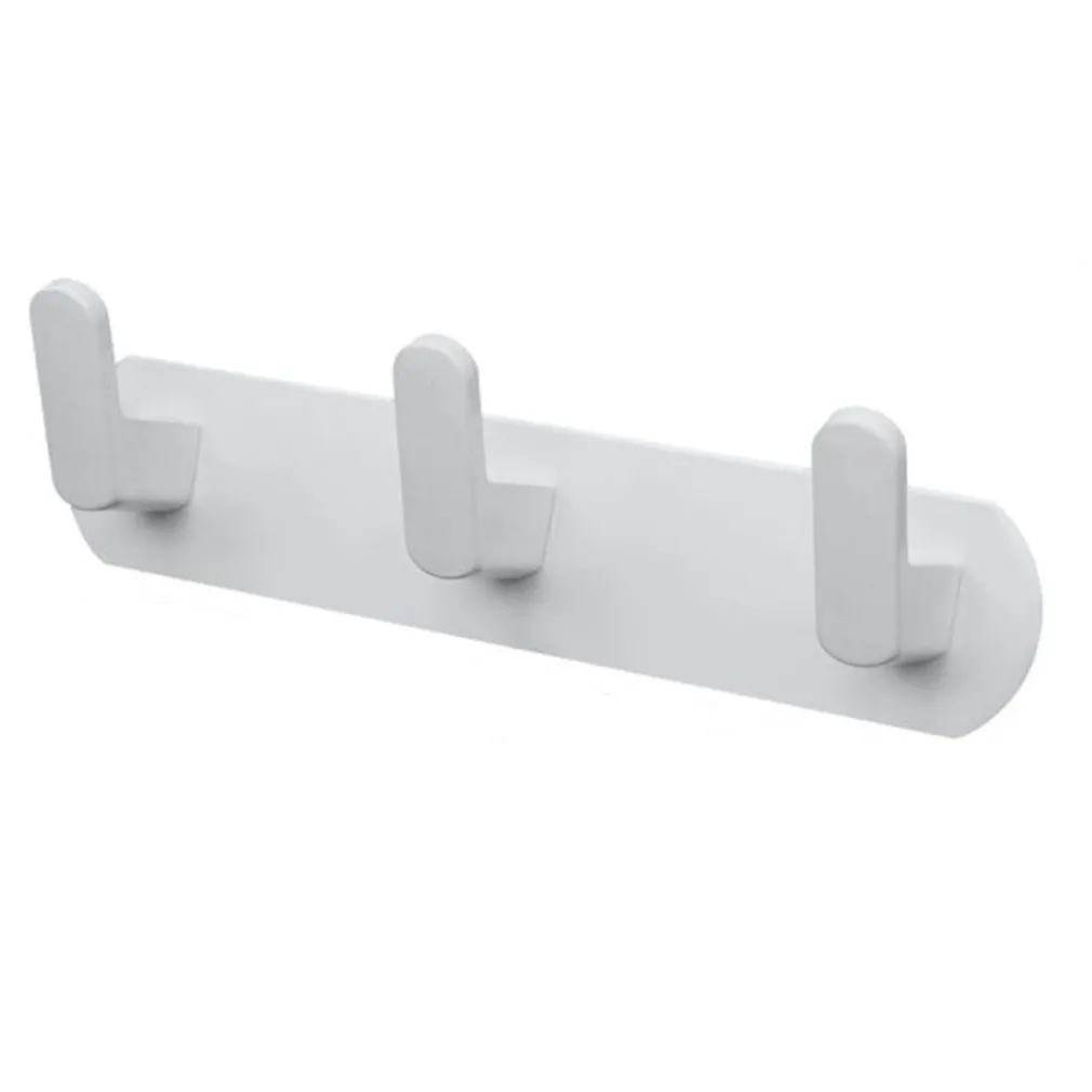 APPENDIABITI CON 3 GANCI APPENDINO PORTASCIUGAMANO DA BAGNO CASA CUCINA BIANCO 59742