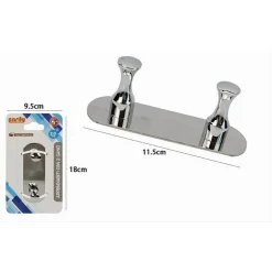 APPENDIABITI CON 2 GANCI PER ACCAPPATOIO BAGNO CASA A PARETE CONTEMPORANEO 59746