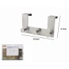 APPENDIABITI DA PORTA CON 3 GANCI 19.5 X 11.5CM SILVER ASCIUGAMANI VESTITI 87784