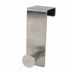 APPENDIABITI DA PORTA CON 1 GANCIO 4X11.5CM SILVER PER ASCIUGAMANI VESTITI 87782