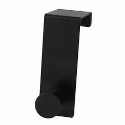 APPENDIABITI DA PORTA CON 1 GANCIO 4X11.5 CM NERO PER ASCIUGAMANI VESTITI 87774