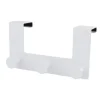 APPENDIABITI DA PORTA CON 3 GANCI 19.5X11.5 CM BIANCO ASCIUGAMANI VESTITI 87780