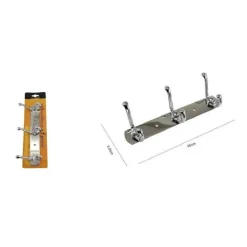 APPENDINO APPENDI PORTA ASCIUGAMANI CON 3 GANCI DOPPIO BAGNO DIAMANTE 52173