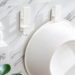 APPENDINO DA PARETE PRATICO GANCIO BAGNO CASA CUCINA ANTISCIVOLO MULTIUSO 79344