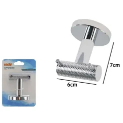 APPENDINO DOPPIO GANCIO PER ACCAPPATOIO ASCIUGAMANI IN ACCIAIO ACCESSORI BAGNO 87915