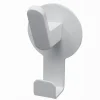 APPENDINO GANCIO 2 POSTI PORTA ASCIUGAMANO BAGNO CASA CUCINA BIANCO 7.5CM 59740