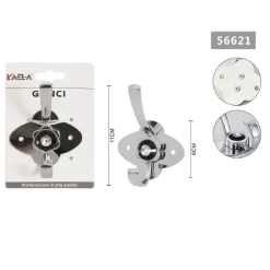 APPENDINO GANCIO APPENDI ABITI ASCIUGAMANO 1 POSTO FIORE DIAMANTE 11X6 CM 56621