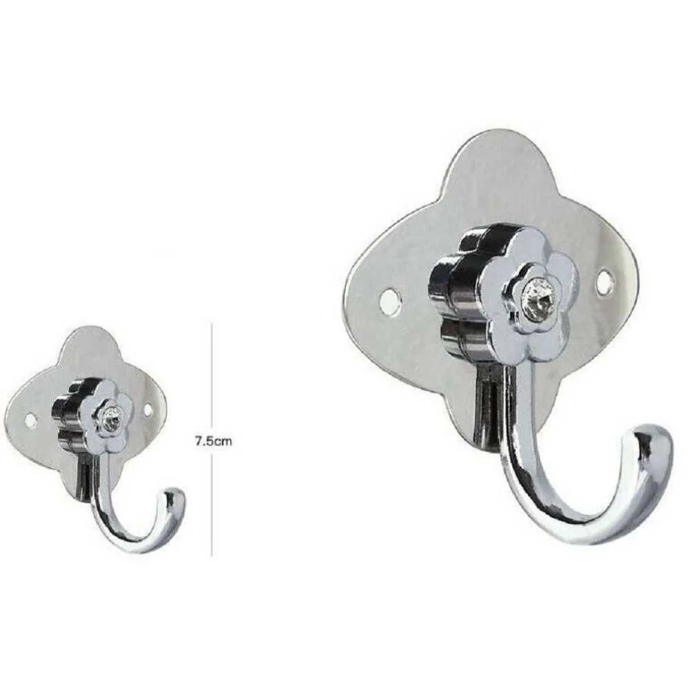 APPENDINO GANCIO APPENDIABITI PORTA ASCIUGAMANO 1 POSTO BAGNO FIORI PARETE 52672