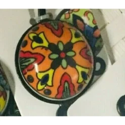 APPENDINO GANCIO PARETE APPENDIABITI METALLO CERAMICA DECORI ASS. 13X4CM 749346