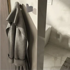 APPENDINO GANCIO PER ACCAPPATOIO ASCIUGAMANO STILIZZATO ACCIAIO GRIGIO FUMÈ BAGNO 87936