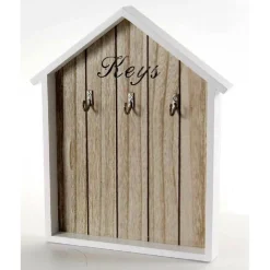 APPENDINO PORTA CHIAVI KEY PARETE 3 GANCI LEGNO 24X30X2,5 CM DECORI ASS. 762574