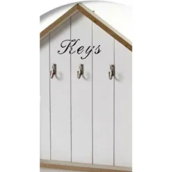 APPENDINO PORTA CHIAVI KEY PARETE 3 GANCI LEGNO 24X30X2,5 CM DECORI ASS. 762574