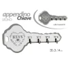 APPENDINO PORTACHIAVI LEGNO DA PARETE 30X3X14CM DECORO CHIAVE SHABBY CHIC 765902