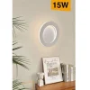 APPLIQUE A LED 15 WATT DA MURO DESIGN BIANCO A TRE TONALITA' DI LUCE AQ17-3C