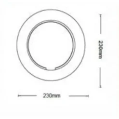 APPLIQUE A LED 15 WATT DA MURO DESIGN BIANCO A TRE TONALITA' DI LUCE AQ17-3C