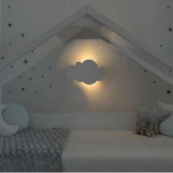 APPLIQUE A LED FORMA NUVOLA LAMPADA DA PARETE 9 W 3 COLORAZIONE DI LUCE AQ28-B3C