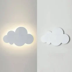 APPLIQUE A LED FORMA NUVOLA LAMPADA DA PARETE 9 W 3 COLORAZIONE DI LUCE AQ28-B3C