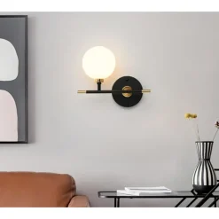 APPLIQUE A PARETE 1 SFERA ILLUMINAZIONE DECORATIVA CONTEMPORANEO CON ATTACCO G9 I20 AQ60