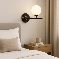 APPLIQUE A PARETE 1 SFERA ILLUMINAZIONE DECORATIVA CONTEMPORANEO CON ATTACCO G9 I20 AQ60