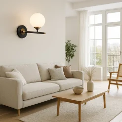 APPLIQUE A PARETE 1 SFERA ILLUMINAZIONE DECORATIVA CONTEMPORANEO CON ATTACCO G9 I20 AQ60